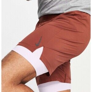 Nike Flex Active Yoga 2-in-1 Shorts Dri Fit DC5320-217 Mens Size Large